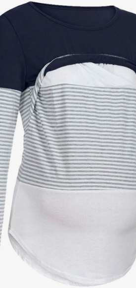 Double Layer Nursing/Maternity Top - Picture 3 of 4